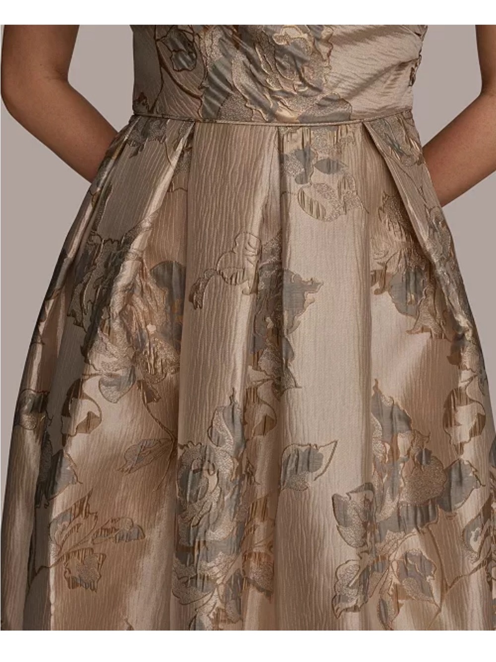 Donna Karan One-Shoulder Bow Ball Gown - Picture 5 of 10